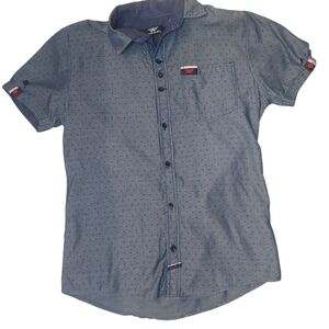 Astromen Button-Down Short Sleeve Sunshirt Unisex Size S EUC